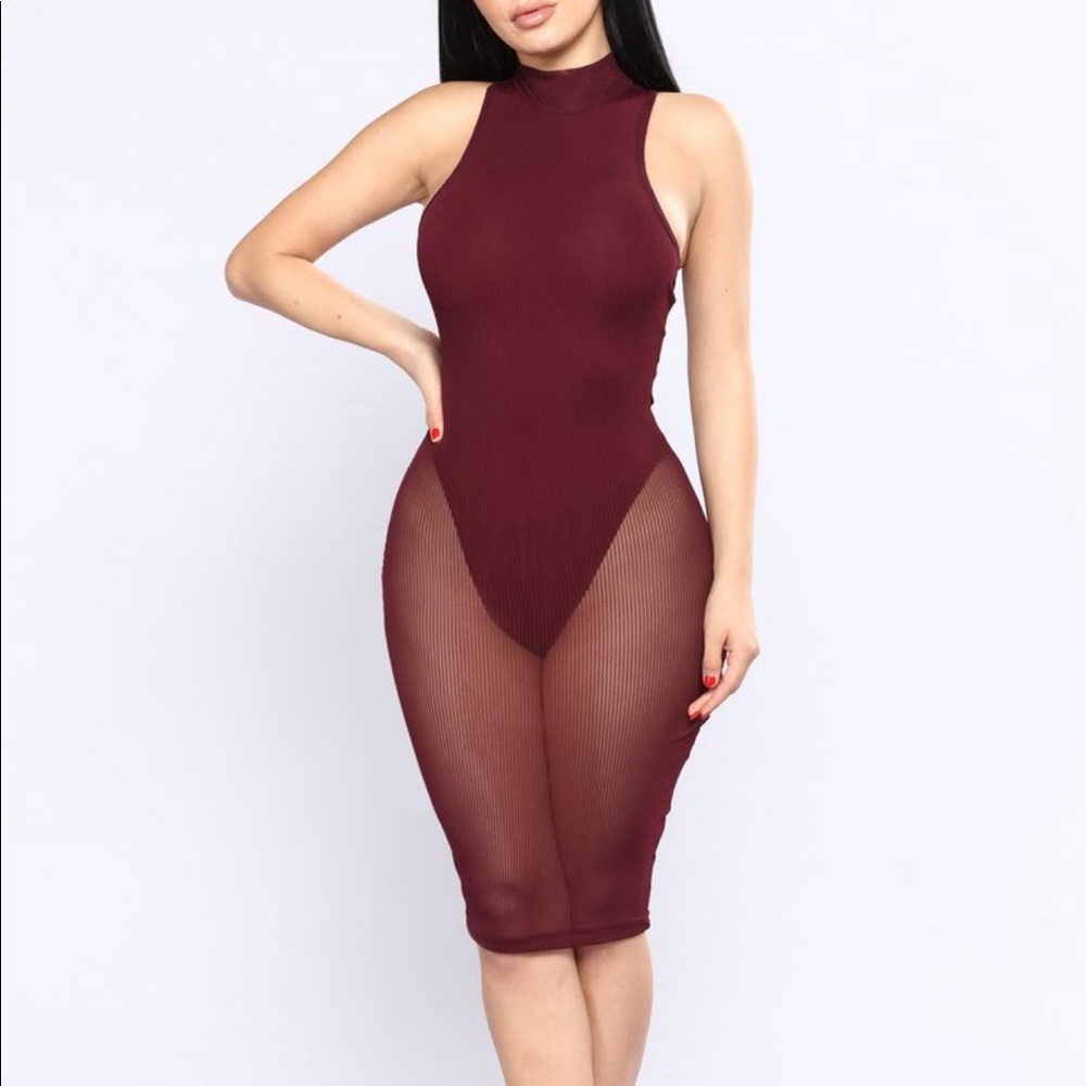 Fashion Nova Bodysuit Dress